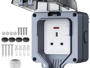 EYPINS 32mm Deepening Depth Single Outdoor Plug Socket