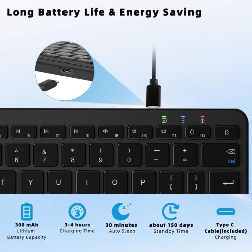 Qulose Bluetooth Wireless Keyboard - Image 3
