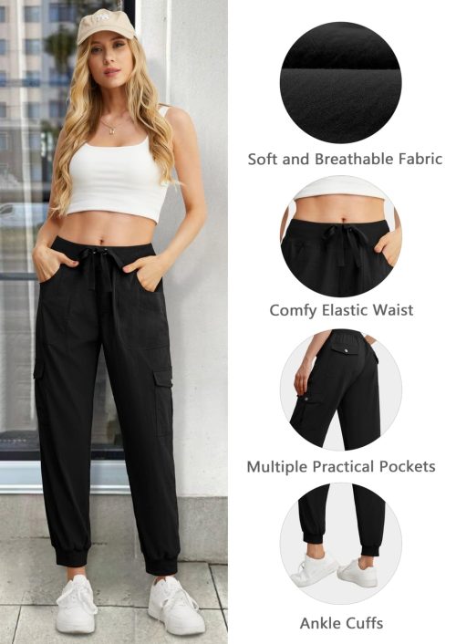 GRECERELLE Casual Walking Cargo Trousers for Women - Image 3