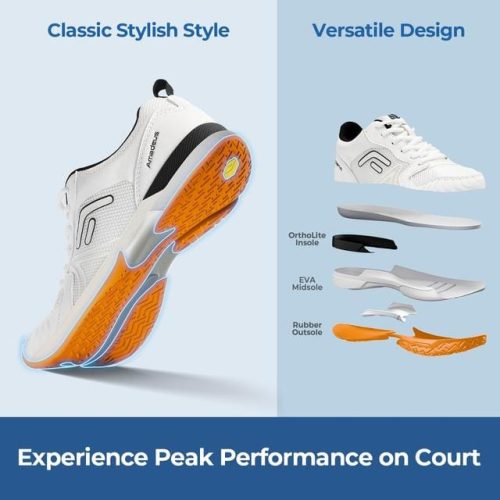FitVille Womens Tennis Shoes Extra Wide Fit Trainers - Image 5
