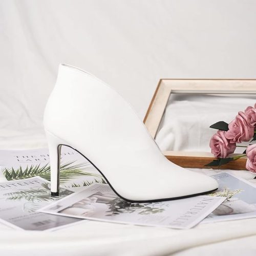 ComeShun Women Kitten Heel Ankle Boots - Image 3