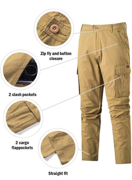 AlvaQ Mens Work Trousers Mens Cargo Pants - Image 3