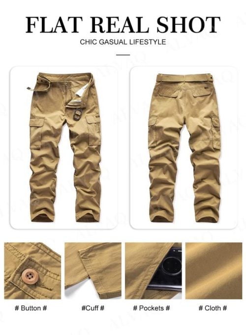 AlvaQ Mens Work Trousers Mens Cargo Pants - Image 4