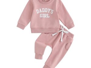 PanLidapan Newborn Baby Girl Fall Sweatshirt Set