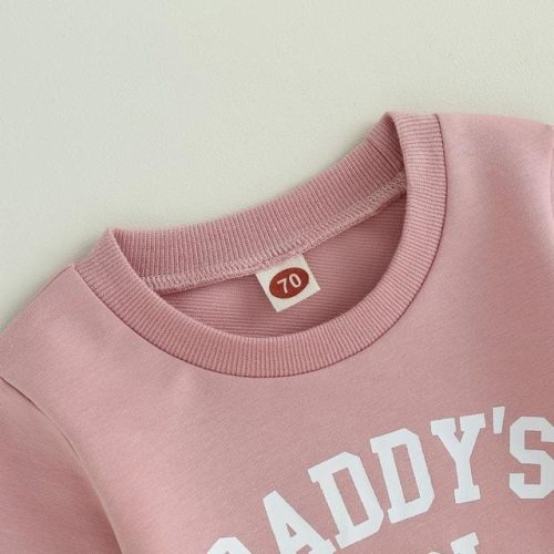 PanLidapan Newborn Baby Girl Fall Sweatshirt Set - Image 3