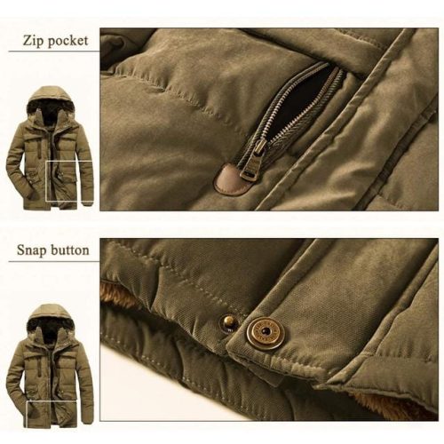 APTRO Mens Coats Winter Padded Jacket - Image 4