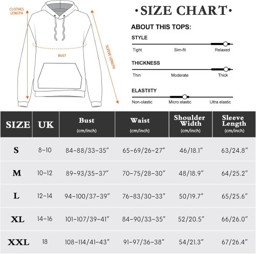 heekpek Unisex Mens Ladies Plain Hoodie - Image 6