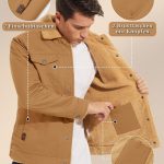 KEFITEVD Men's Casual Cargo Jacket - Image 2