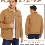 KEFITEVD Men's Casual Cargo Jacket - Image 3