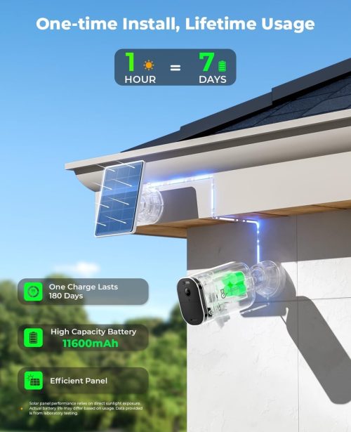 NAPCAT 5MP Wireless Solar Security Camera - Image 3
