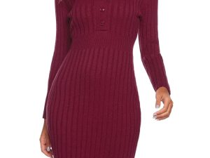 Wayleb V-Neck Jumper Dress for Women