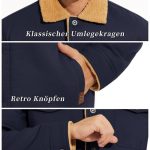 KEFITEVD Men's Casual Cargo Jacket Navy Blue - Image 5