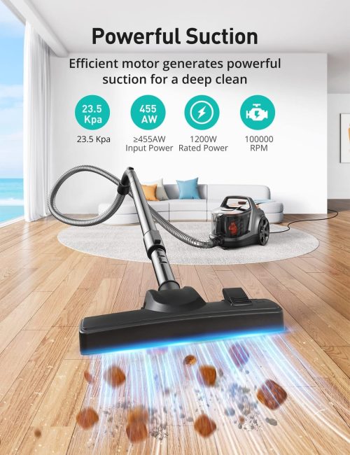 Aspiron 1200W Cylinder Vacuum Cleaner - Image 2