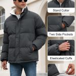 Vancavoo Puffer Jackets Men Winter Coat Hooded Padded Outwear - Image 3