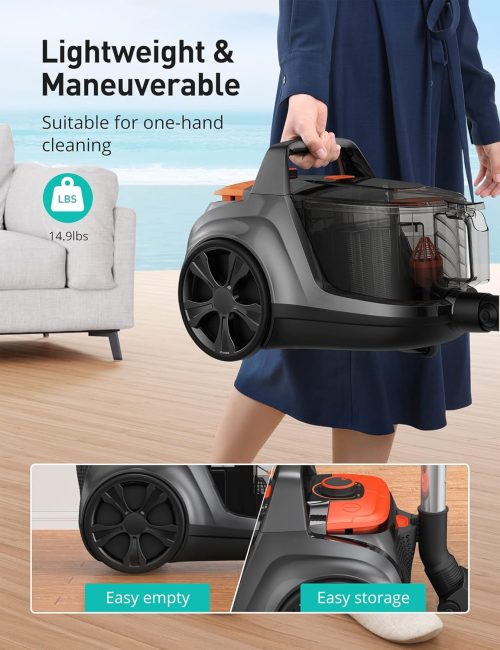 Aspiron 1200W Cylinder Vacuum Cleaner - Image 4