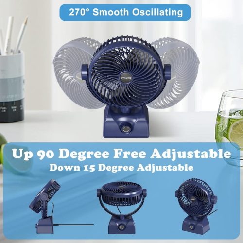 Wastou Rechargeable Desk Fan - Image 3