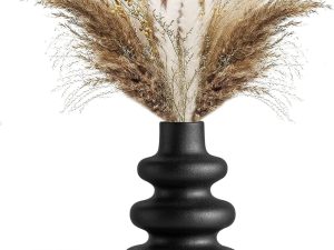 Tall Ceramic Wavy Vase