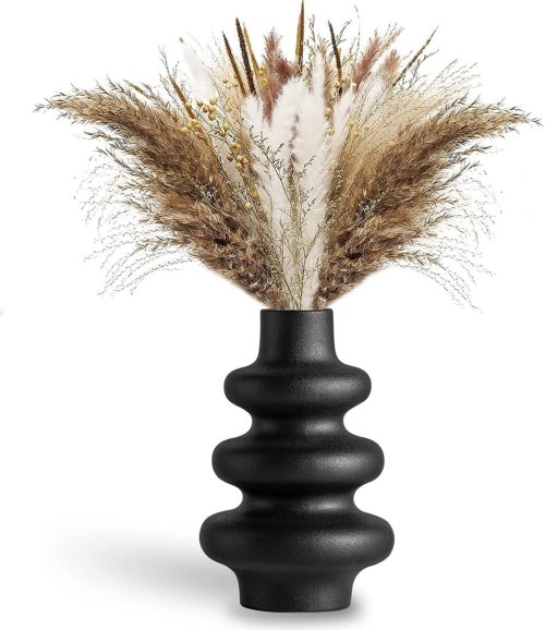 Tall Ceramic Wavy Vase