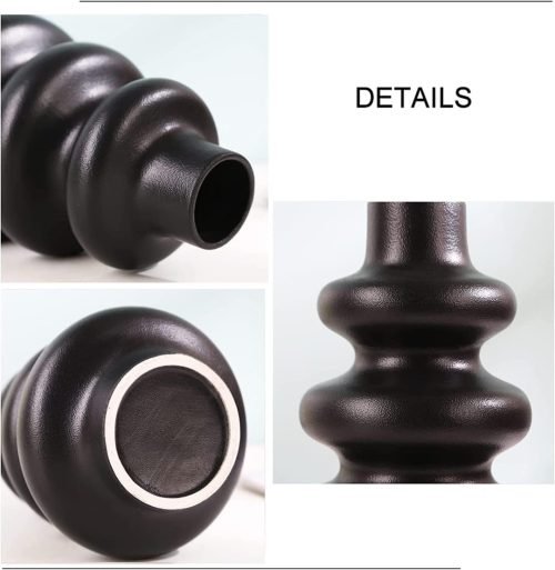 Tall Ceramic Wavy Vase - Image 4