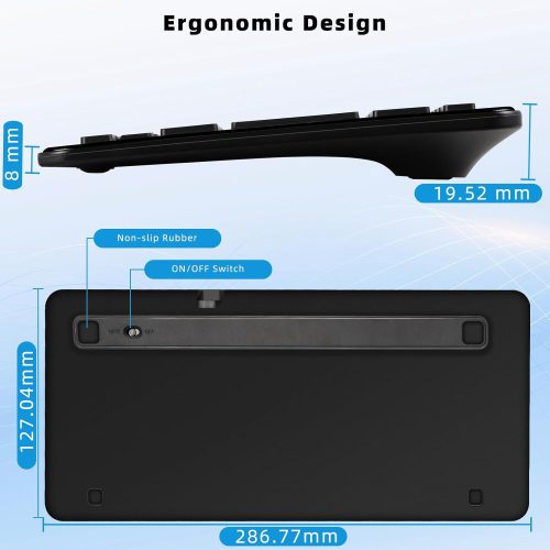 Qulose Bluetooth Wireless Keyboard - Image 6