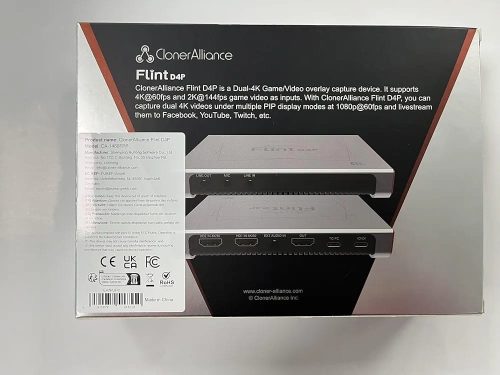 ClonerAlliance Flint D4P Standalone Dual-4K Video Overlay Device and Audio Mixing - Image 8