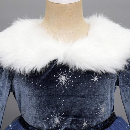 FYMNSI Girls Ice Snow Queen Fancy Dress - Image 2