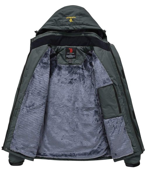 Donhobo Men's Fleece Winter Jacket - Image 3