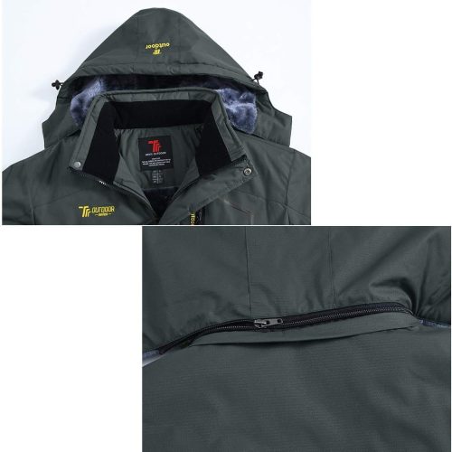 Donhobo Men's Fleece Winter Jacket - Image 5