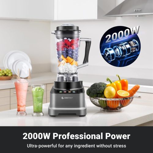 AMZCHEF 8-IN-1 Professional Smoothie Blenders + FREE Gipp Non-stick Sauce Pan - Image 3