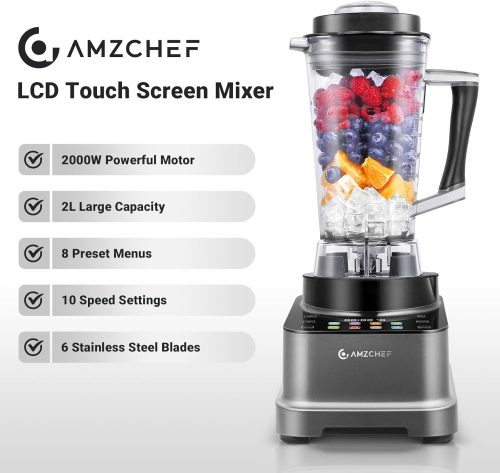 AMZCHEF 8-IN-1 Professional Smoothie Blenders + FREE Gipp Non-stick Sauce Pan - Image 6