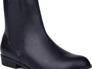 ComeShun Comfort Side Zip Chelsea Ankle Boots