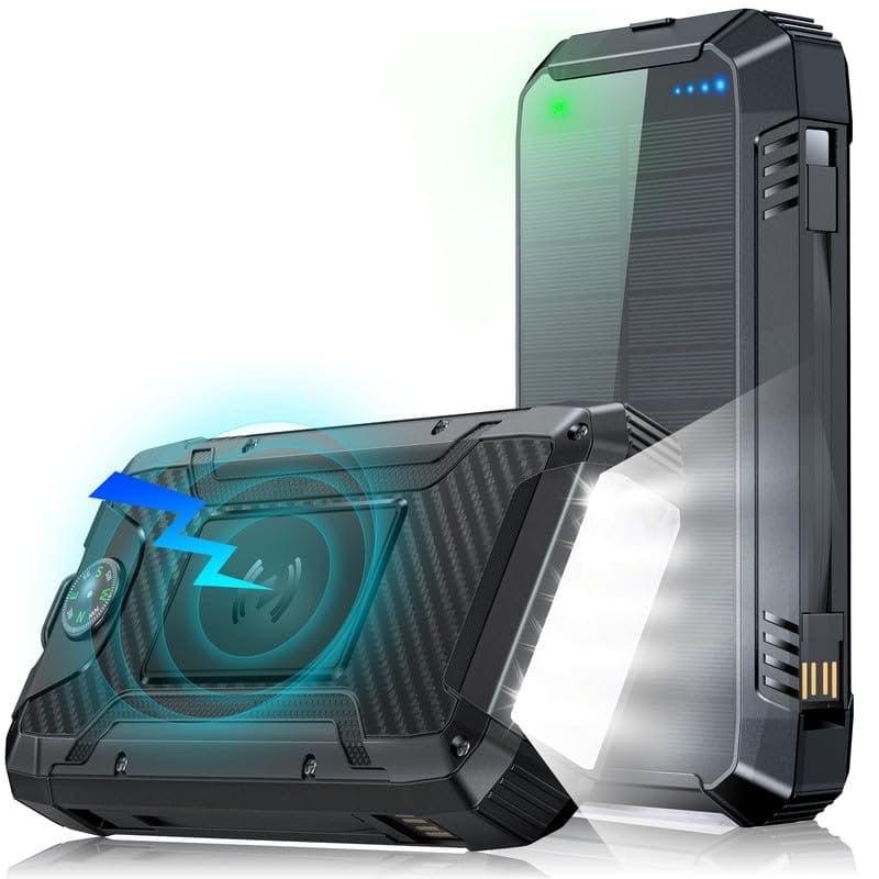 42800mAh Solar Power Bank 22.5W Fast Charging