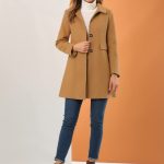 Allegra K Women's Vintage Lapel Collared Overcoat - Image 2