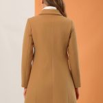 Allegra K Women's Vintage Lapel Collared Overcoat - Image 5