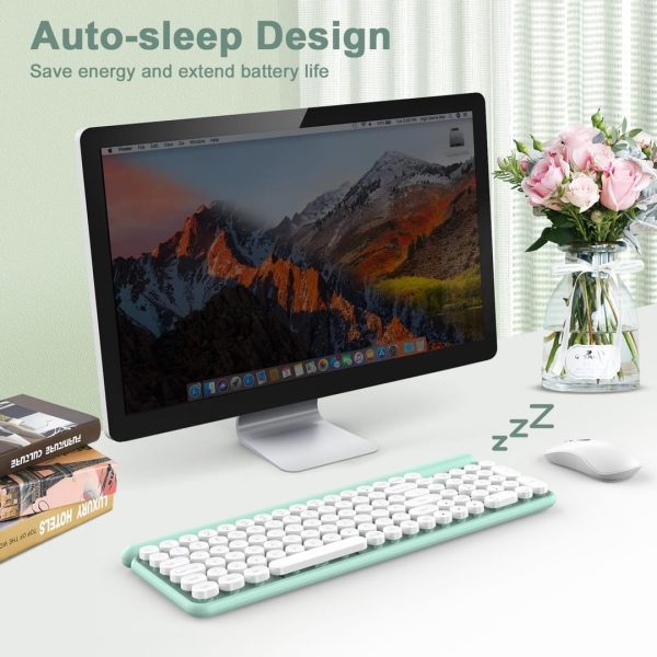 RaceGT Typewriter Style Wireless Keyboard and Mouse - Image 5