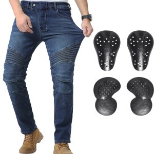 Brand New CTBQiTom Motorcycle Motorbike Armoured Trousers Blue