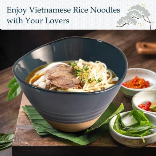 Brand New Ceramic Ramen Bowl Set of 2 - Image 3