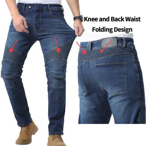 Brand New CTBQiTom Motorcycle Motorbike Armoured Trousers Blue - Image 3
