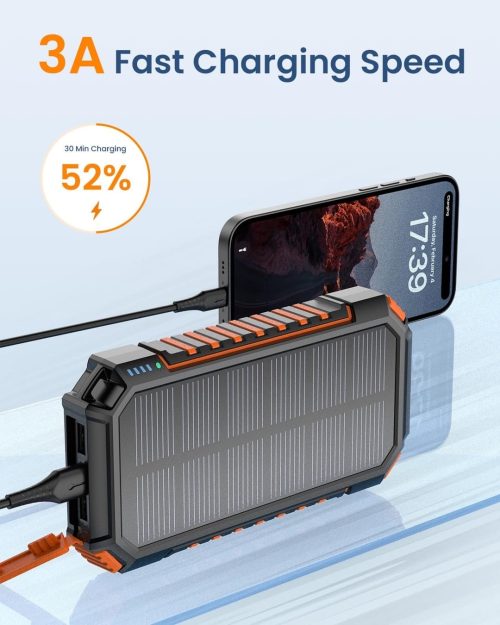 Hiluckey Power Bank Solar Charger 27000mAh - Image 3