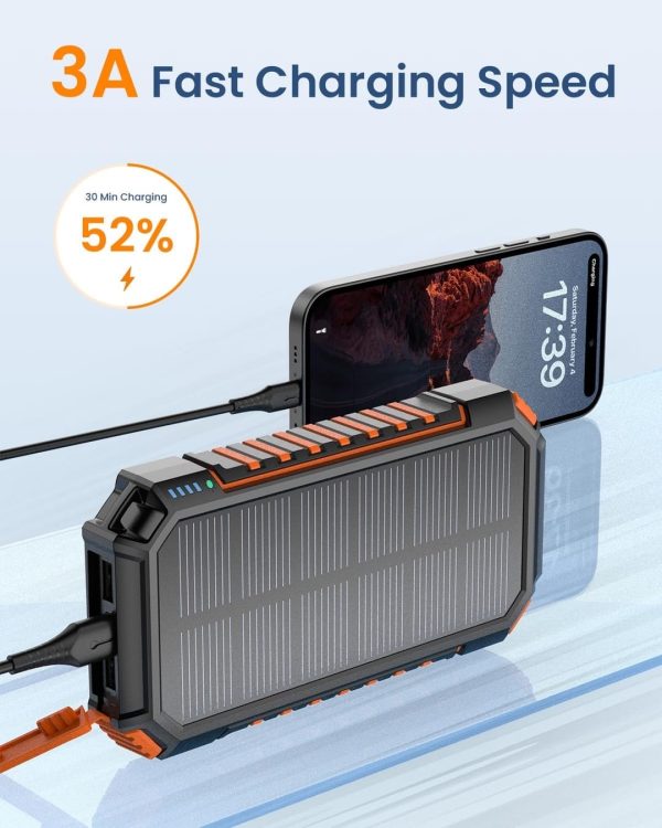 Hiluckey Power Bank Solar Charger 27000mAh - Image 3