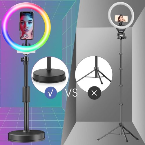 PEYOU Desktop Ring Light with Stand & Phone Holder - Image 2
