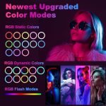 PEYOU Desktop Ring Light with Stand & Phone Holder - Image 3