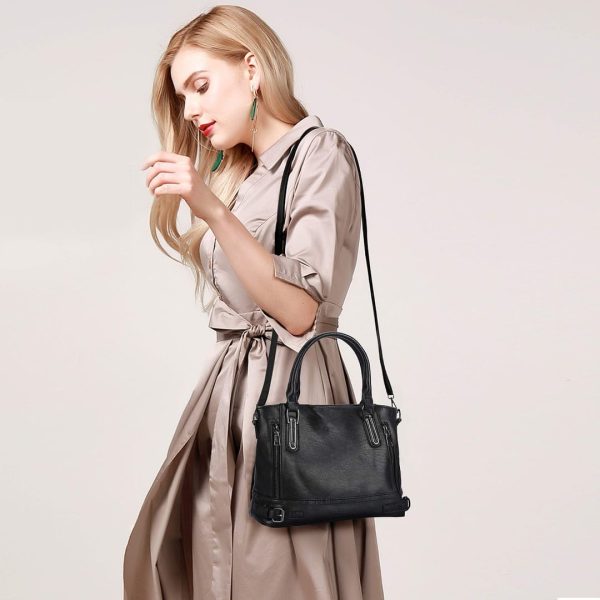 VINBAGGE Ladies Leather Handbag - Image 5