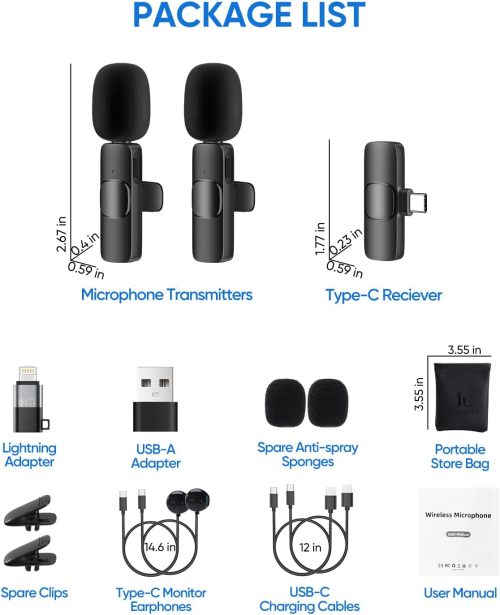 Brand New IUMAKEVP Wireless Lavalier Microphone - Image 6