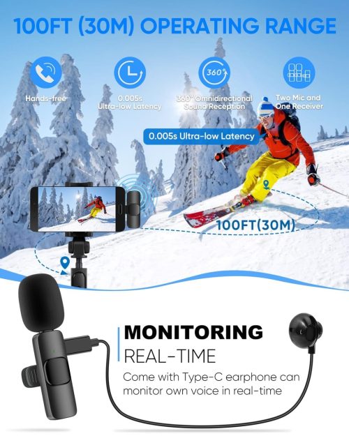 Brand New IUMAKEVP Wireless Lavalier Microphone - Image 2