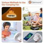 Genround 10000mAh Tripod Portable Camping Fan - Image 6