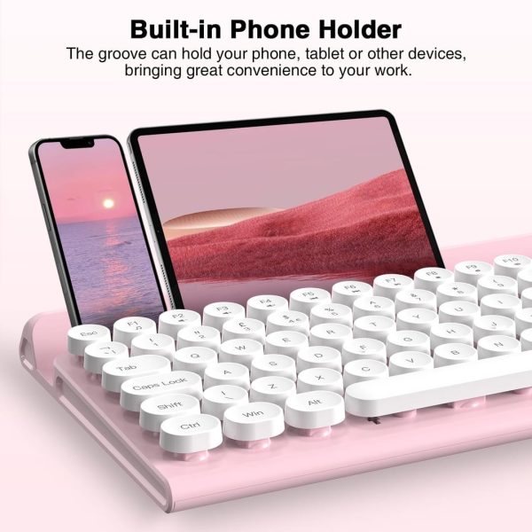 RaceGT Typewriter Style Wireless Keyboard and Mouse - Image 5