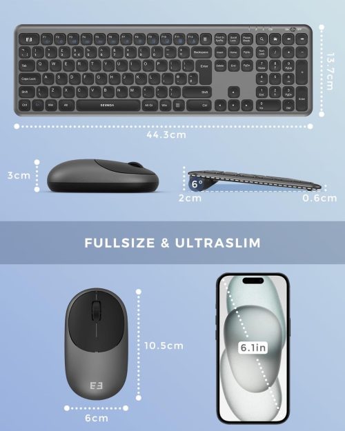 Seenda 2.4G Ultra Thin Wireless Keyboard and Mouse Combo - Image 2