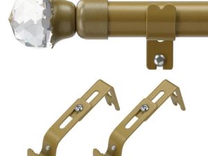Brand New Curtain Poles, 1.6 cm Single Curtain Rods 76-157 cm