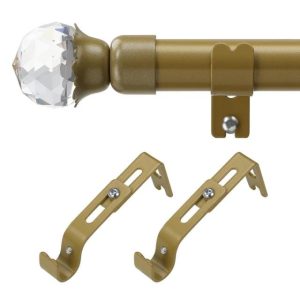 Brand New Curtain Poles, 1.6 cm Single Curtain Rods 76-157 cm